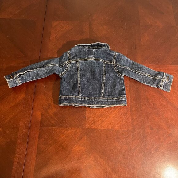 Baby Girls Denim Jacket With Ruffle Detail The Childrens Place Size 12-18 Months - Picture 3 of 9